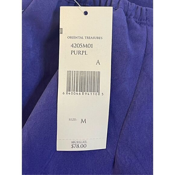 Nancy Bolen Citygirl purple long slit skirt size medium NWT - Picture 6 of 6